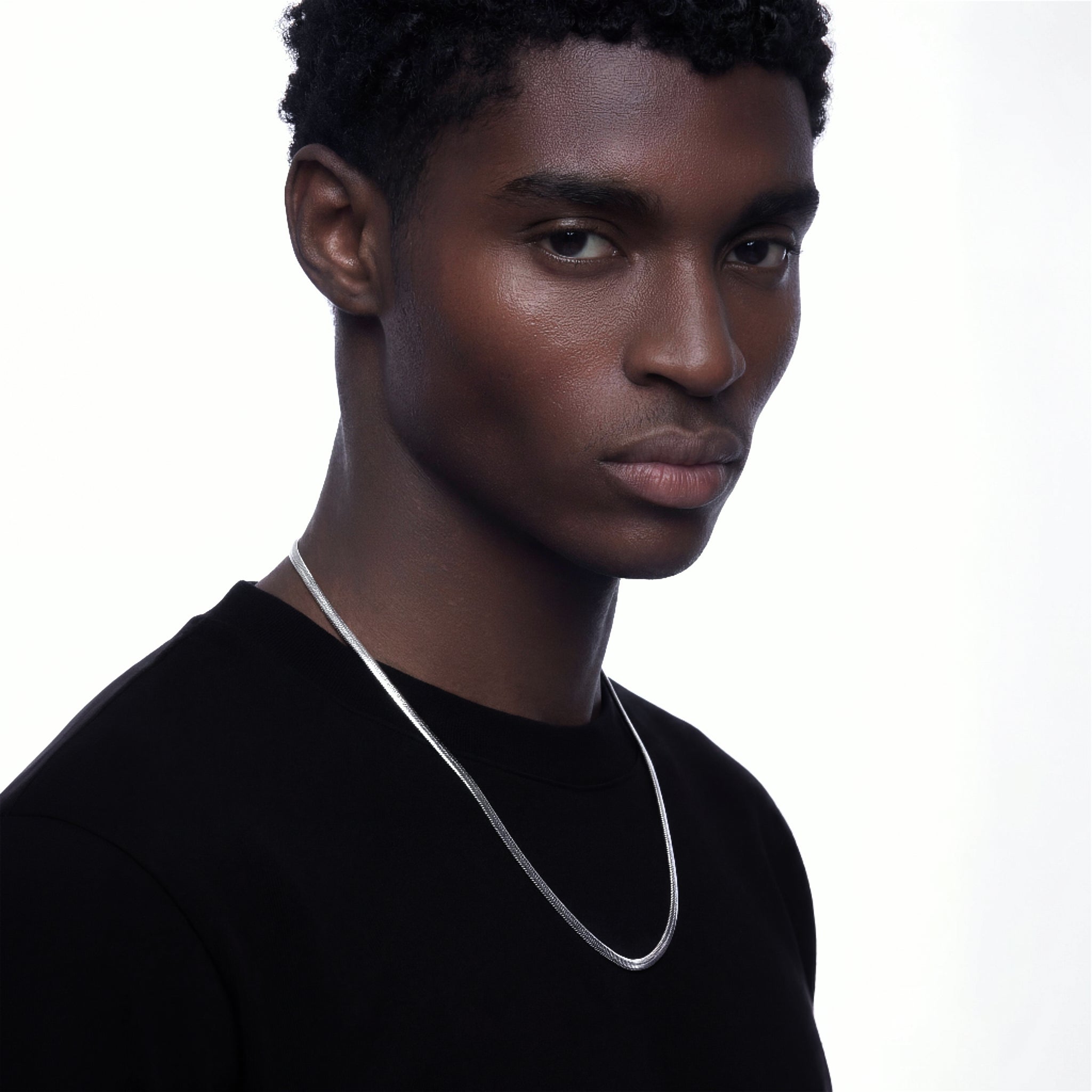 GILES necklace styled with men's casual outfit