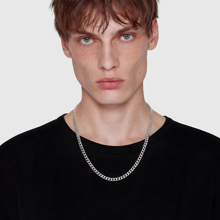 LYROS – 5mm Cuban Chain with Box Clasp | Re-Forge