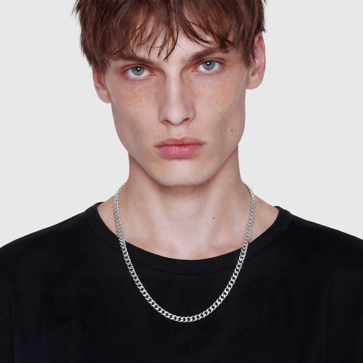 LYROS – 5mm Cuban Chain with Box Clasp | Re-Forge