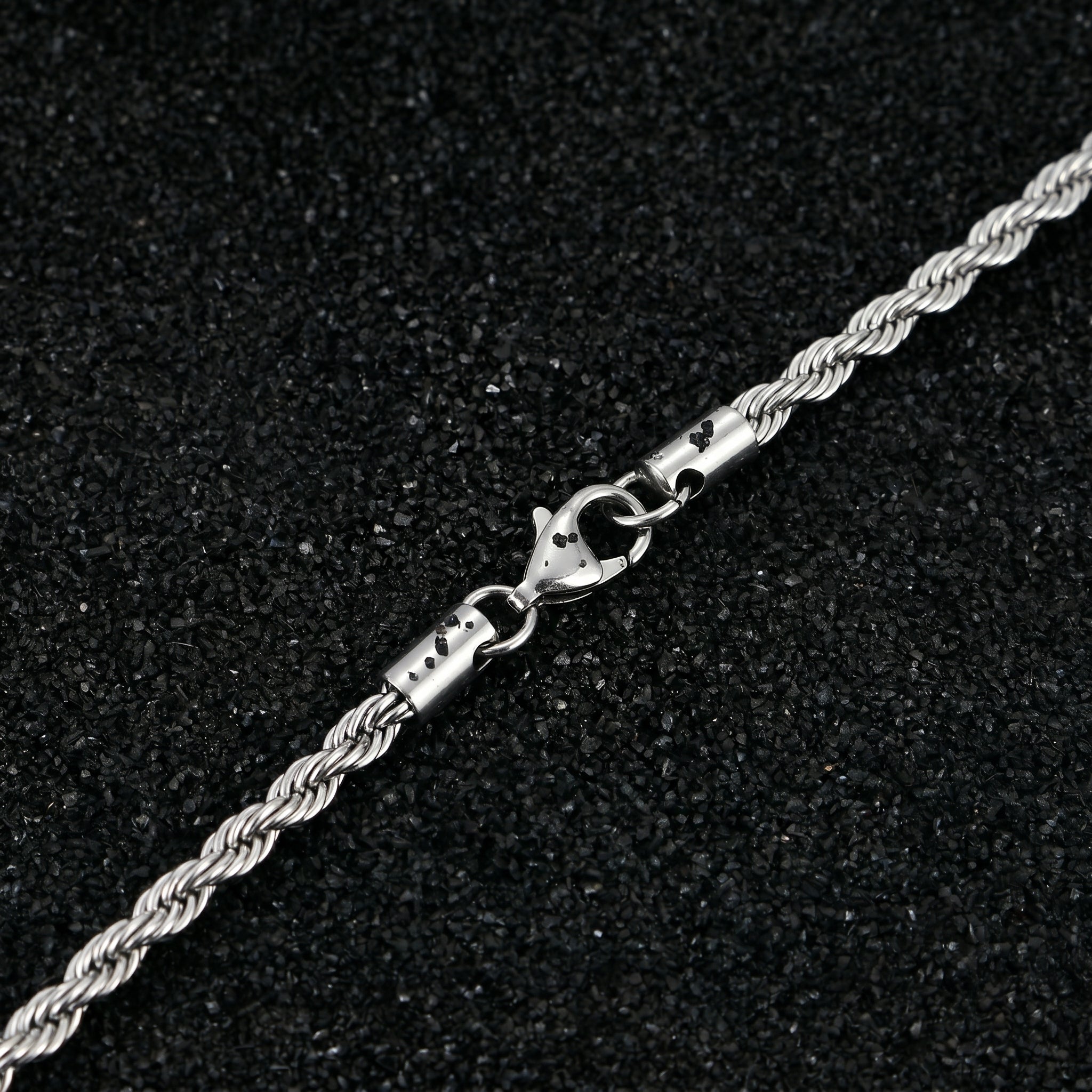 SILAS necklace styled with men's outfit
